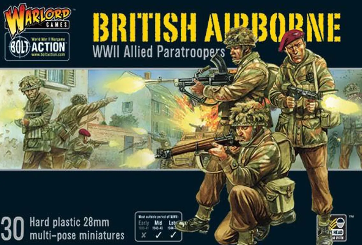 Warlord Games 28mm Bolt Action - British Forces - British Airborne Allied Paratroopers 1943-1945