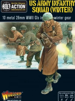 Warlord Games 28mm Bolt Action - US Forces - Army Infantry Squad in Winter Clothing 1942-1945