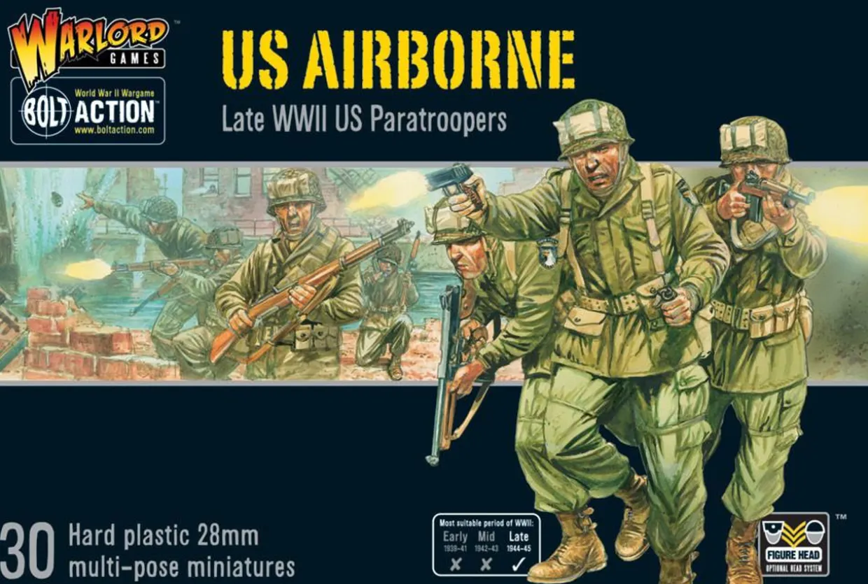 Warlord Games 28mm Bolt Action - US Forces - Airborne Paratroopers 1944-1945