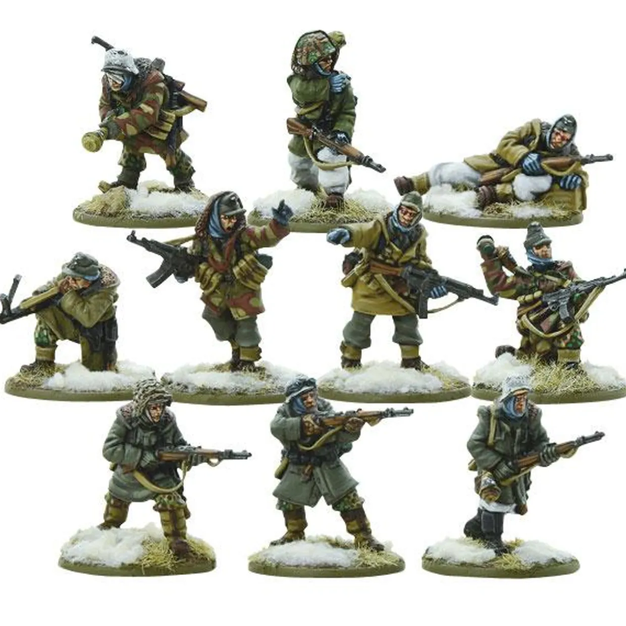 Warlord Games 28mm Bolt Action - German Forces - Waffen-SS Squad in Winter Uniform 1944-1945