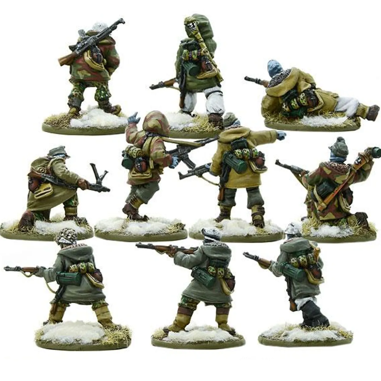 Warlord Games 28mm Bolt Action - German Forces - Waffen-SS Squad in Winter Uniform 1944-1945