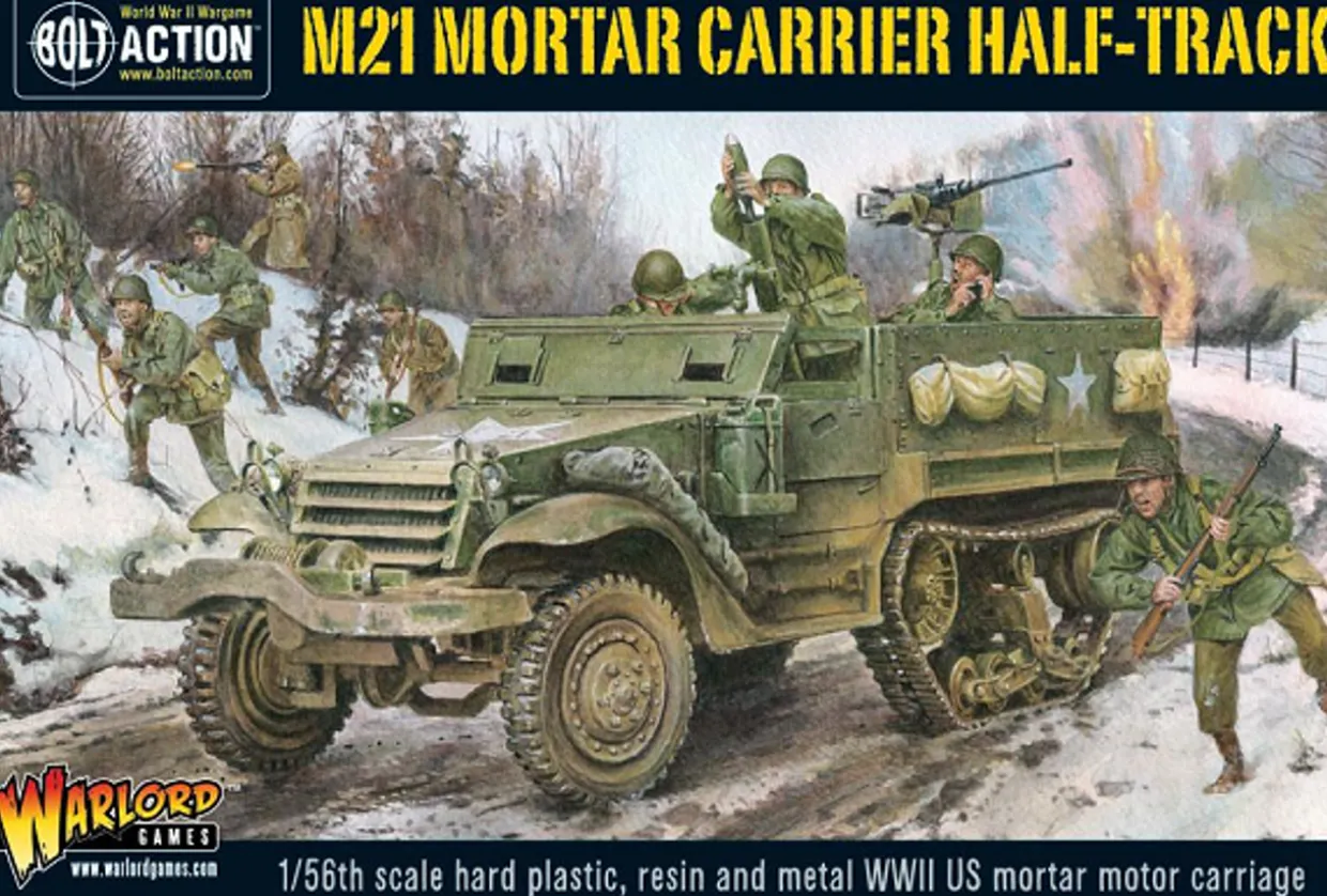 Warlord Games 28mm Bolt Action - US Forces - M21 Mortar Carrier Half-Track Model Kit