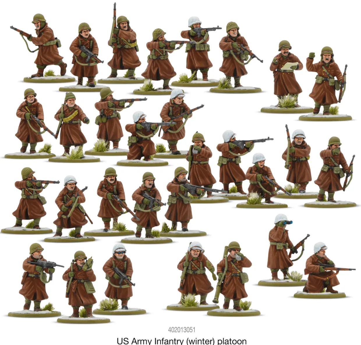 Warlord Games 28mm Bolt Action - US Forces - Army Infantry in Winter Uniform 1942-1945
