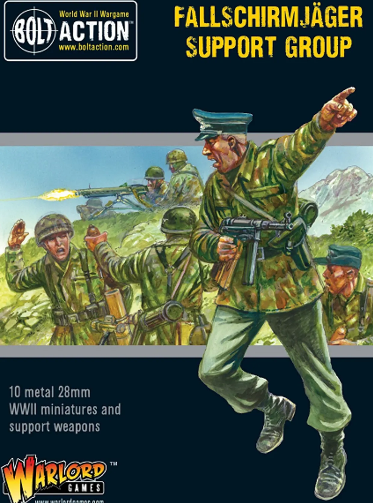 Warlord Games 28mm Bolt Action - German Forces - Fallschirmjager Support Group