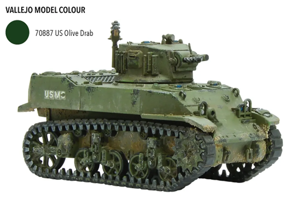 Warlord Games 28mm Bolt Action - US Forces - M5 Stuart Model Kit