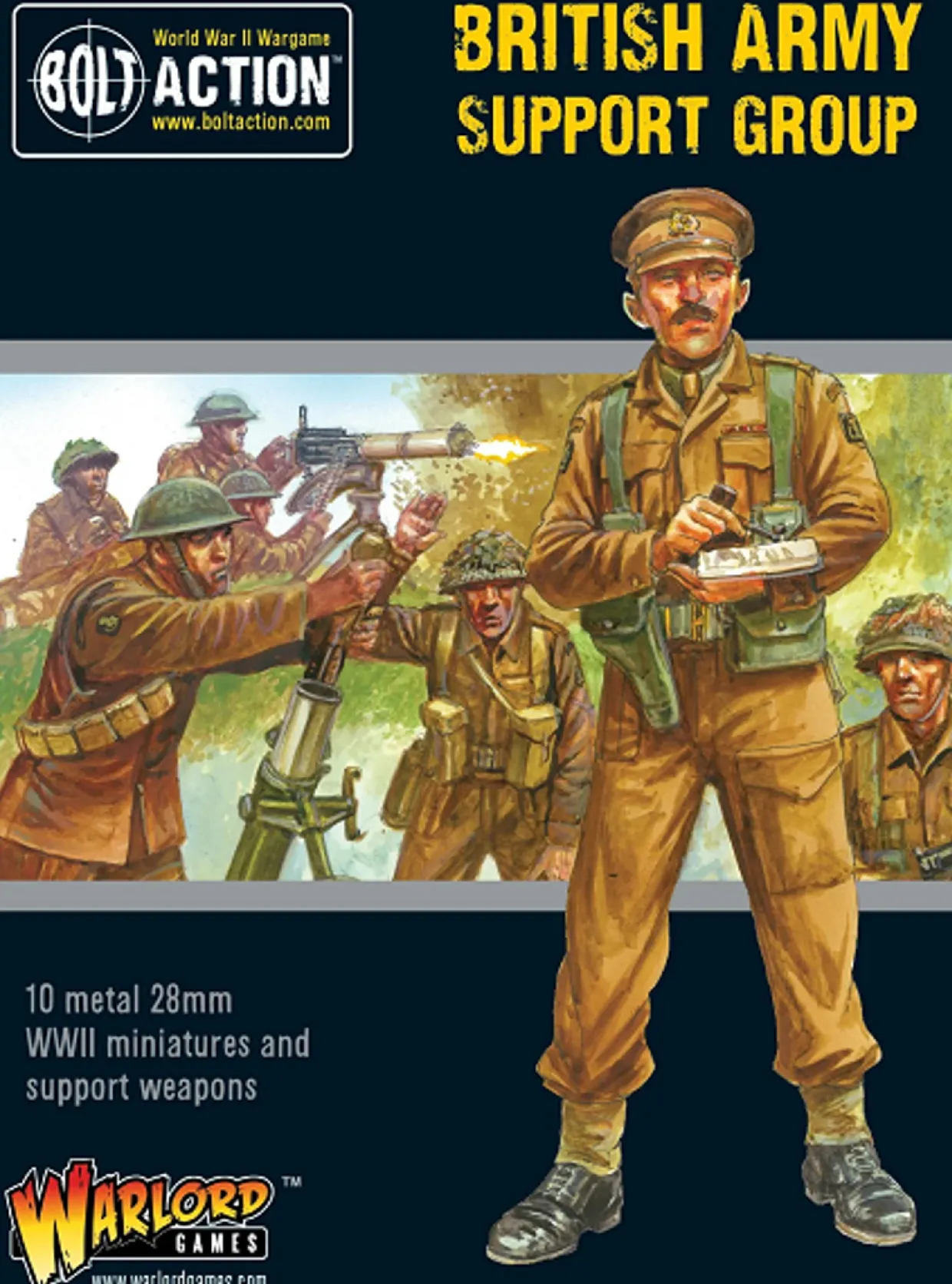 Warlord Games 28mm Bolt Action - British Forces - British Army Support Group