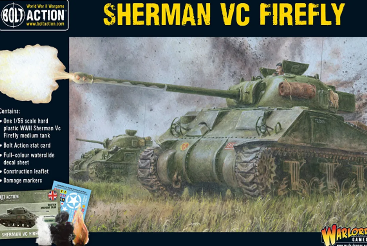 Warlord Games 28mm Bolt Action - British Forces - Sherman Firefly Vc Medium Tank