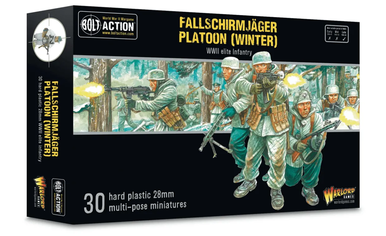 Warlord Games 28mm Bolt Action - German Forces - Fallschirmjager in Winter Uniform 1944-1945 Platoon