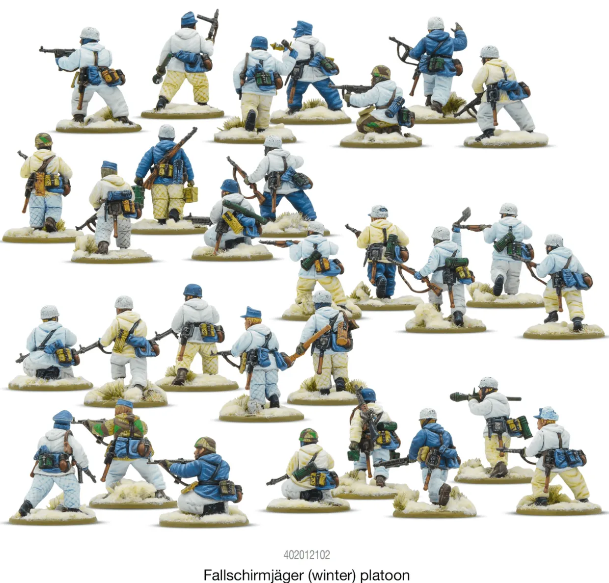 Warlord Games 28mm Bolt Action - German Forces - Fallschirmjager in Winter Uniform 1944-1945 Platoon