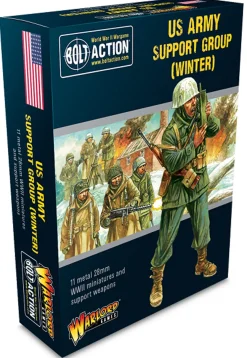 Warlord Games 28mm Bolt Action - US Forces - Army Support Group in Winter Uniform