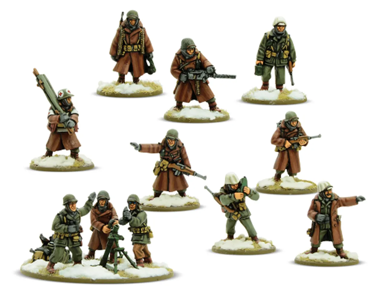 Warlord Games 28mm Bolt Action - US Forces - Army Support Group in Winter Uniform