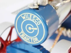 Wilesco D405 Live Steam Traction Engine Blue and Red