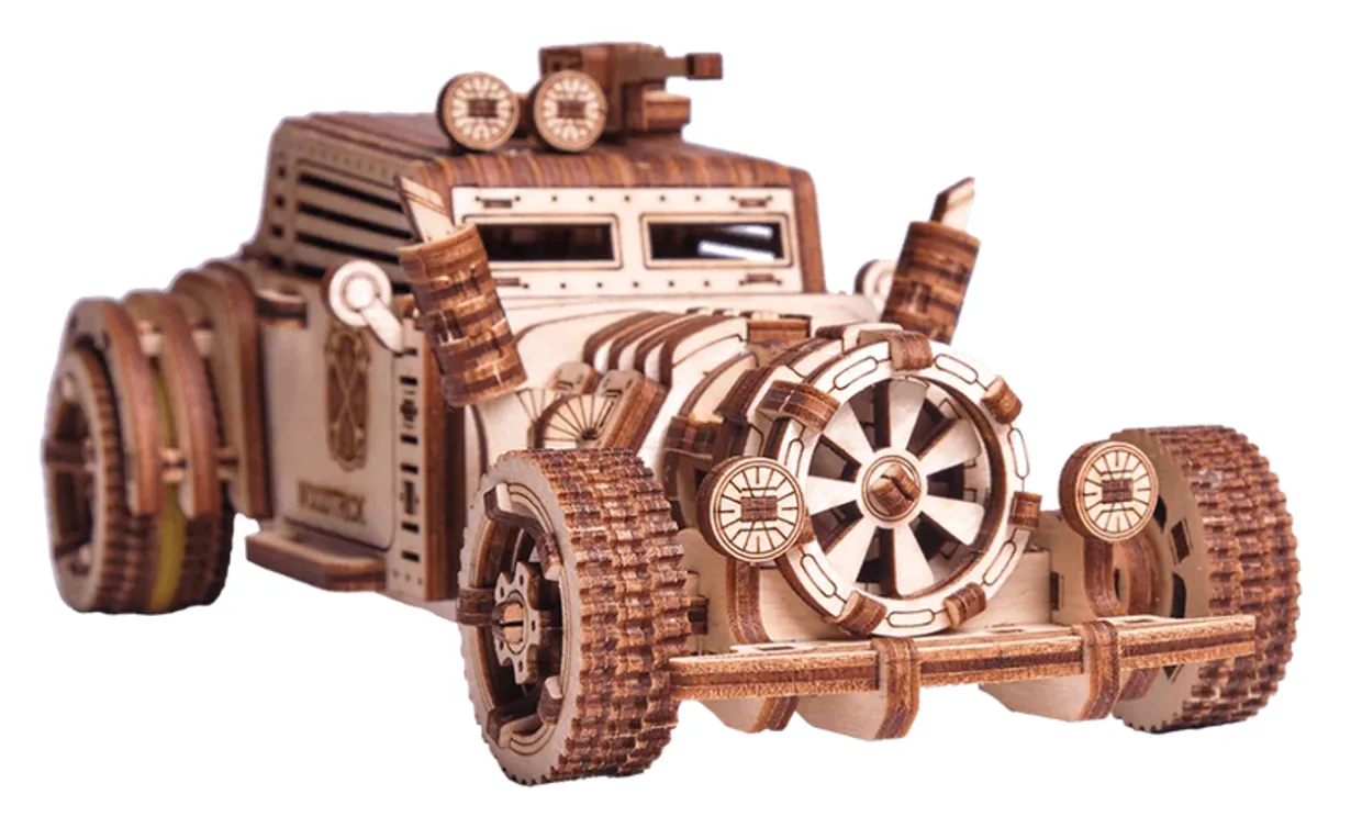 Wood Trick Apocalyptic Car 3D Wooden Model Kit