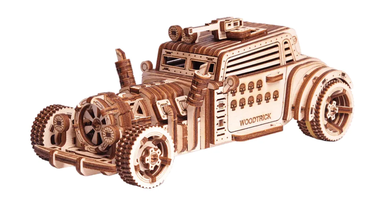 Wood Trick Apocalyptic Car 3D Wooden Model Kit