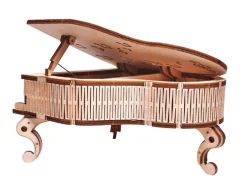 Wood Trick Grand Piano Music Box 3D Wooden Model Kit