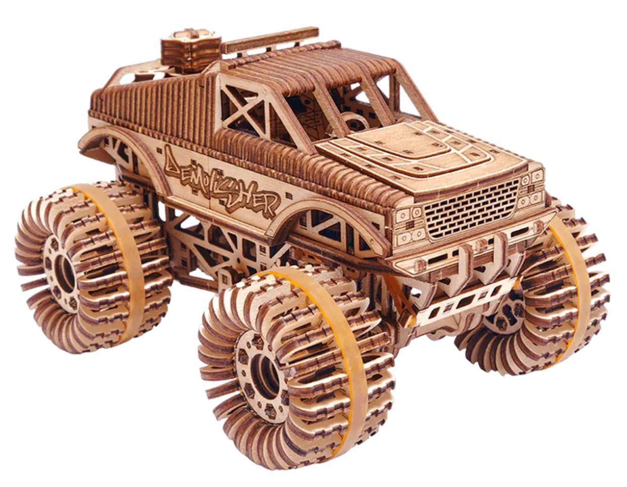 Wood Trick Monster Truck 3D Wooden Model Kit