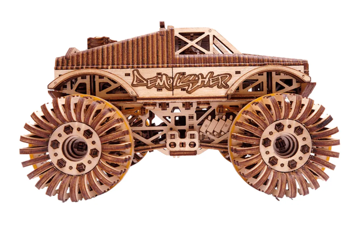 Wood Trick Monster Truck 3D Wooden Model Kit