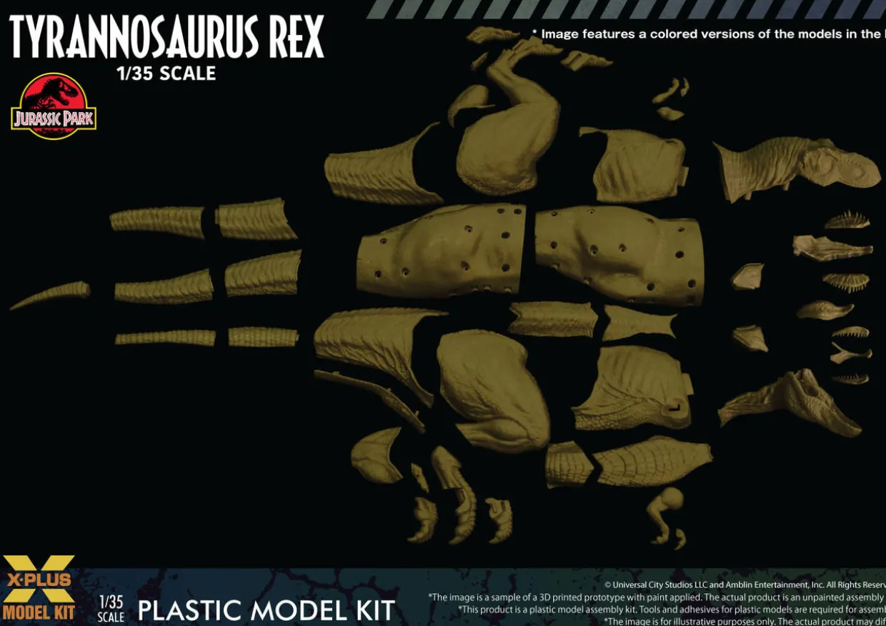 X-Plus 1/35 Jurassic Park Tyranosaurus Rex Model Kit
