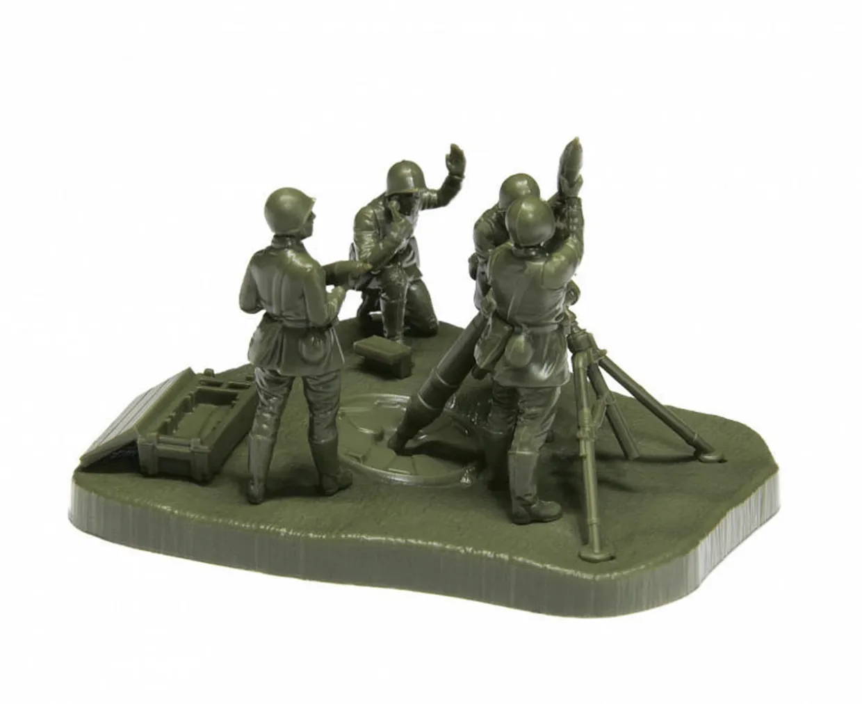 Zvezda 1/72 WWII Soviet 120mm Mortar with Crew